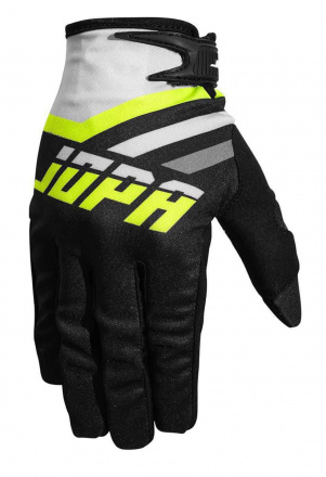 MX-8 Crosshandschoenen - Zwart-Geel-Fluor