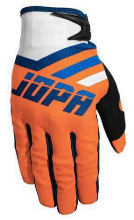 MX-8 Crosshandschoenen - Oranje-Blauw-Wit
