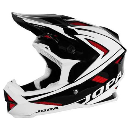 Flash BMX-Helm - Zwart-Wit-Rood