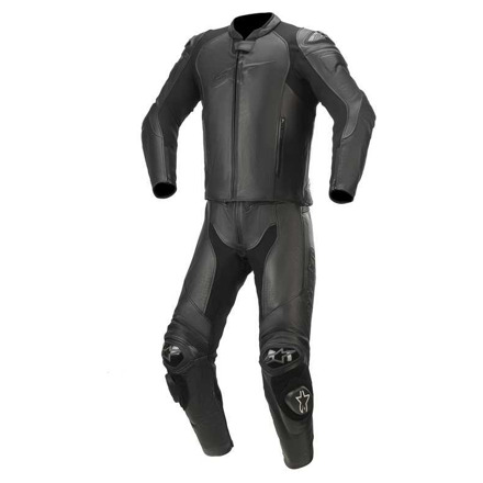 Alpinestars GP PLUS V3 GRAPHITE LEATHER SUIT 2PC, Zwart (1 van 1)