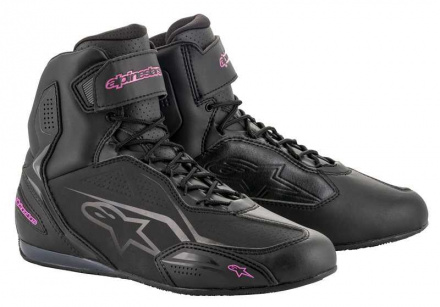 Alpinestars Stella Faster-3 Motorschoenen, Zwart-Roze (1 van 1)