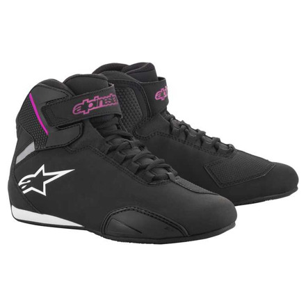 Alpinestars Stella Sektor Motorschoenen, Zwart-Roze (1 van 1)