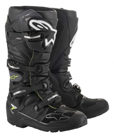 Tech 7 Enduro Drystar Motorlaazen - Zwart-Grijs