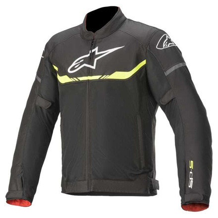 Alpinestars T-SPS Air Doorwaai Motorjas, Zwart-Wit-Geel-Fluor (1 van 1)