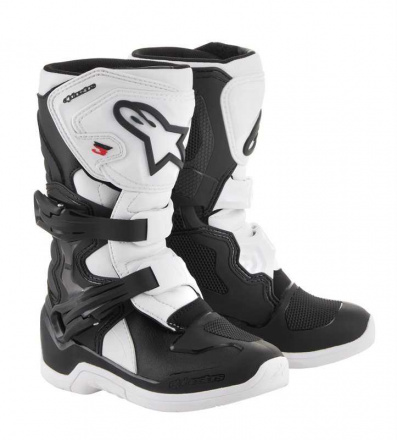 Tech 3S Kids Motorlaarzen - Zwart-Wit