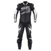 6540-1024 Leather suit Full Ride - Zwart-Wit-Zilver