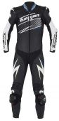 6540-1024 Leather suit Full Ride - Zwart-Wit-Blauw