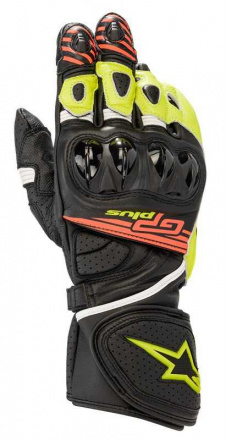 Alpinestars Gp Plus R V2 Motorhandschoenen, Zwart-Geel-Rood (1 van 2)