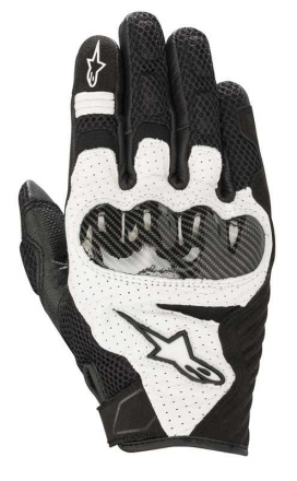 Alpinestars Smx-1 Air V2 Motorhandschoenen, Zwart-Wit (1 van 1)