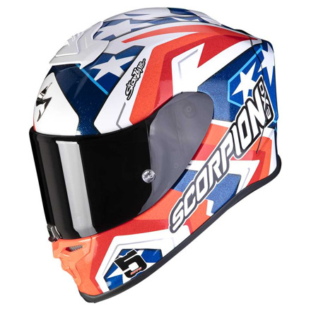Scorpion SPORT EXO-R1 AIR, Rood-Wit-Blauw (1 van 2)