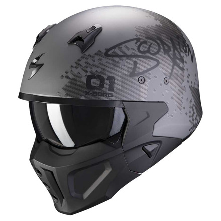 Scorpion COVERT-X XBORG, Mat Zilver-Zwart (1 van 1)