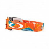 Crossbril Front Line MX Troy Lee Designs Metric Red Orange - Prizm Sapphi - N.v.t.