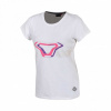 Macna Fragment Dames T-Shirt, Wit-Roze (Afbeelding 1 van 2)