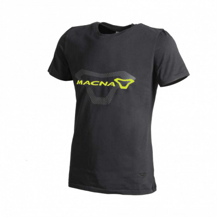 T-Shirt , Logo - Zwart-Geel