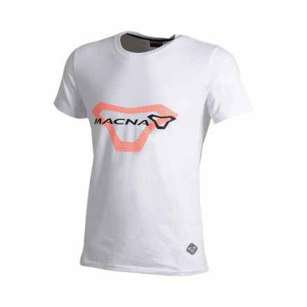 Macna T-Shirt , Logo, Wit-Oranje (1 van 1)