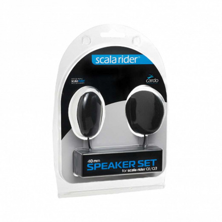 Cardo Speakerset , 40mm Q-1/q-3/qz/g-9x/packtalk/smartpack/smarth/freecom 1, N.v.t. (1 van 1)