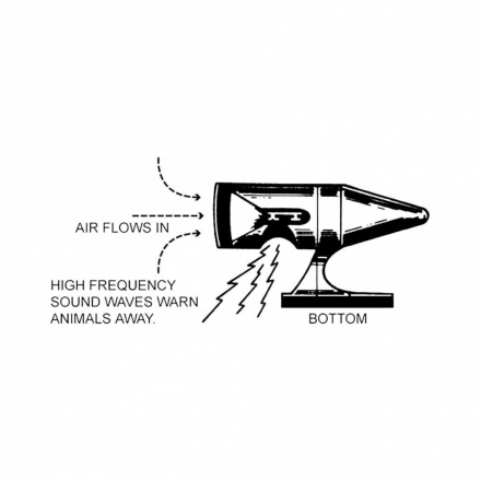 Booster Set Wildlife warning device, Zwart (2 van 2)