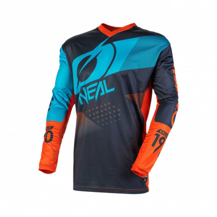 O'Neal Element Factor Youth Shirt, Zwart-Oranje-Blauw (1 van 2)