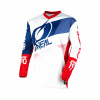 O'Neal Element Factor Youth Shirt, Wit-Blauw-Rood (Afbeelding 1 van 2)