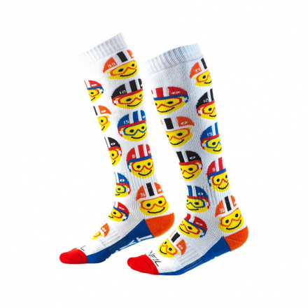 Pro MX Emoji Racer - Wit-Blauw-Rood