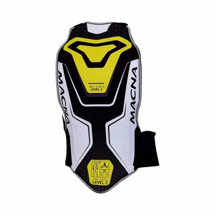 Backprotector - Zwart-Wit-Geel-Fluor