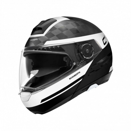 Schuberth C4 Pro Carbon Tempest, Mat Wit-Zwart (1 van 4)