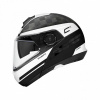 Schuberth C4 Pro Carbon Tempest, Mat Wit-Zwart (Afbeelding 2 van 4)