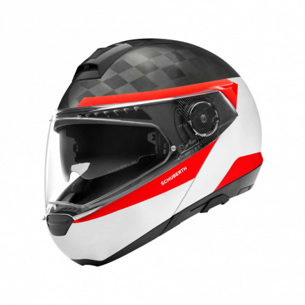 Schuberth C4 Pro Carbon Delta, Wit-Zwart-Rood (1 van 2)