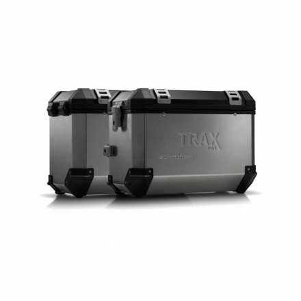 Trax EVO koffersysteem, HUSQVARNA TR 650 STRADA / TERRA ('12-). 45/45 - Zilver