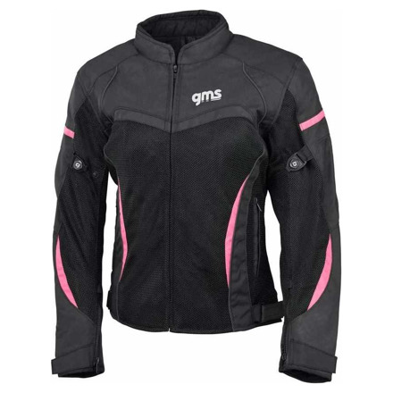 GMS Tara Zomer Doorwaai Motorjas, Zwart-Roze (1 van 4)