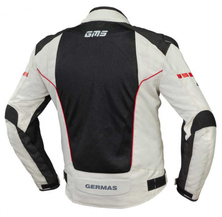 GMS Samu Zomer Doorwaai Motorjas, Zwart-Beige-Rood (2 van 2)