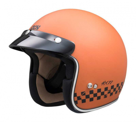 Jet Helm 77 2.0 - Mat Zwart-Oranje