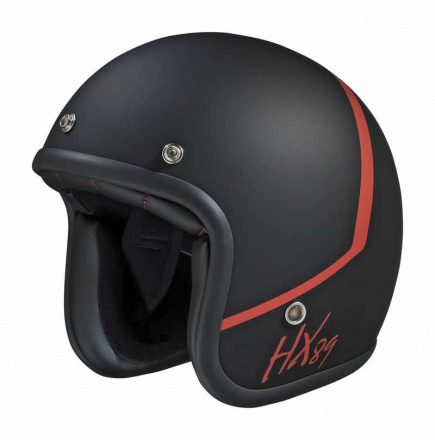 Jet Helm Ixs 89 2.0 - Mat Zwart-Rood