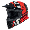 361 2.3 Motorhelm - Zwart-Rood-Antraciet