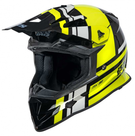 361 2.3 Motorhelm - Zwart-Geel