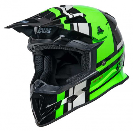 IXS 361 2.3 Motorhelm, Zwart-Groen-Antraciet (1 van 1)