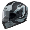 1100 2.2 Motorhelm - Mat Zwart-Grijs