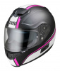 IXS Helm 215 2.1, Mat Zwart-Wit-Roze (Afbeelding 1 van 3)