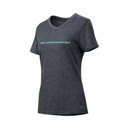 Playground Women Tee Anthracite-celeste 34 - Antraciet