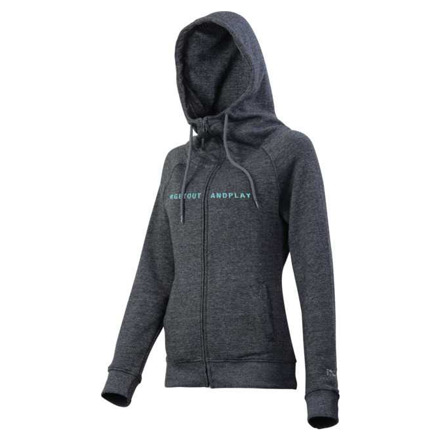 IXS Getoutandplay Women Hoody Anthracite-celeste 34, Antraciet (1 van 1)