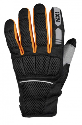 IXS Glove Urban Samur-air 1.0, Zwart-Oranje-Zilver (1 van 2)