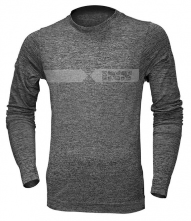 Functional Shirt Longsleeve Melange High Grey-dark Grey M/l - Licht Grijs-Grijs