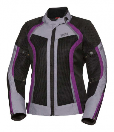 IXS Sport Dames motorjas Andorra-air, Zwart-Grijs (1 van 5)