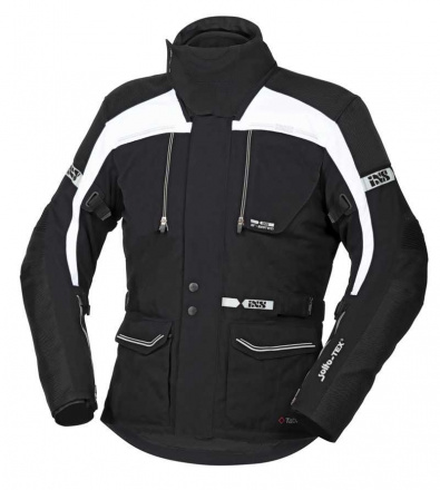 IXS Tour Traveller-st Motorjas, Zwart-Wit (1 van 2)