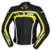 IXS Leren Sport Jas Ld Rs-600 1.0, Zwart-Geel-Wit (Afbeelding 1 van 4)