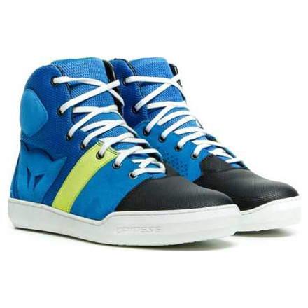 Dainese York Air Motorschoenen, Blauw-Geel (1 van 2)