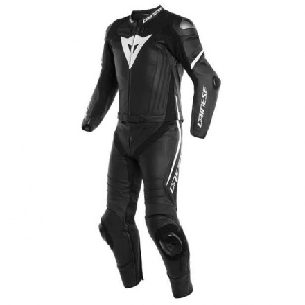 Dainese Laguna Seca 4 2-delig motorpak, Mat Zwart-Wit (1 van 4)