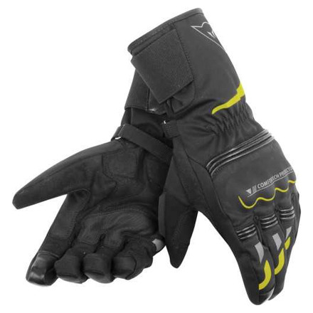 TEMPEST UNISEX D-DRY LONG GLOVES - Zwart-Geel