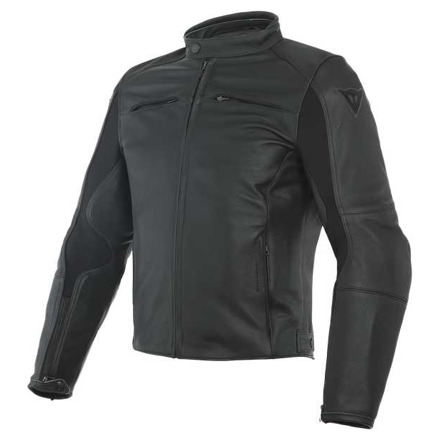 RAZON LEATHER JACKET - Zwart