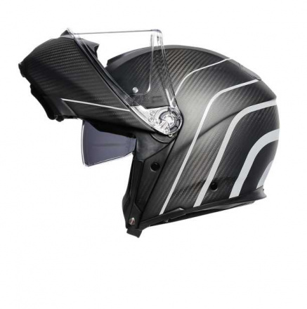 AGV Sportmodular Refractive, Carbon-Zilver-Antraciet (1 van 7)